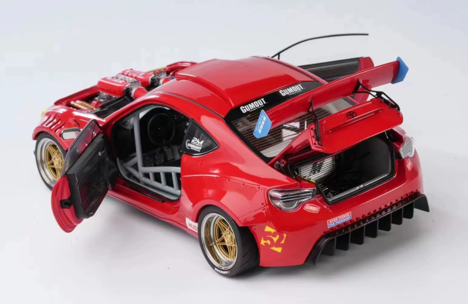 1:18 Toyota GT4586  Red  DCN LTD 999PCS ONLY DIECAST car Model