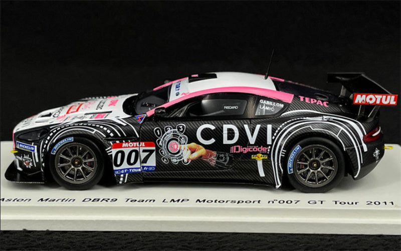 1:43 spark Aston Martin DBR9 Team LMP Motorsport GT Tour 2011 P.LAMIC-F.GABILLON view3