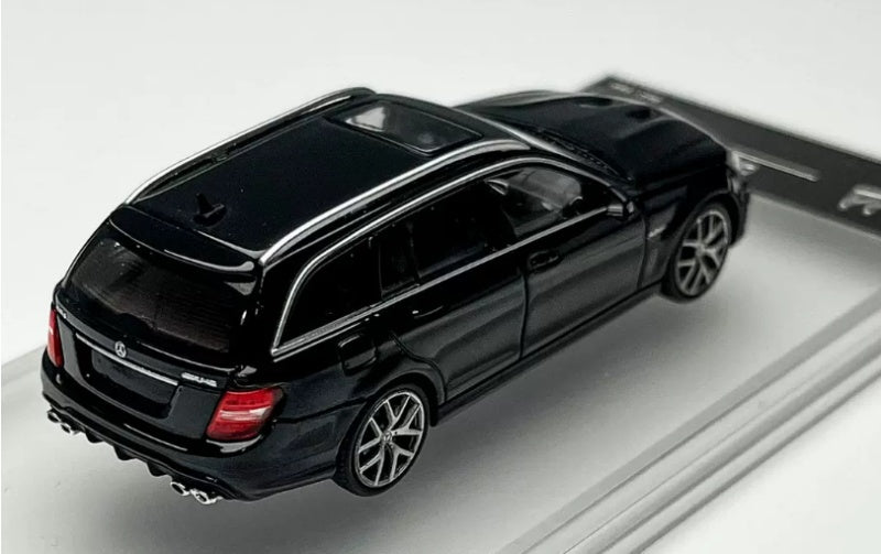 1:64 Mercedes-Benz C63 AMG Estate S204  Black KING MODEL  Limited Edition 999PCS ONLY DIECAST Model