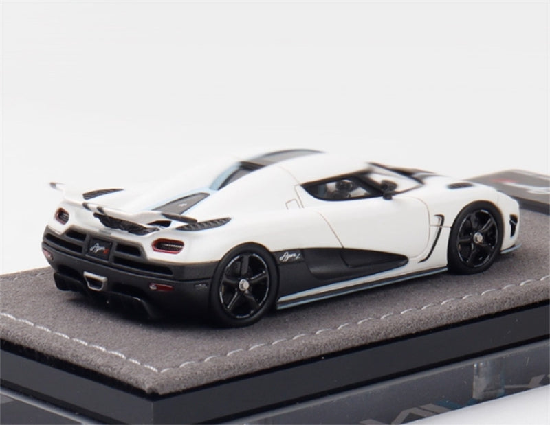 GRYNING Koenigsegg Agera R Supercar Semi Matte White Limited Edition 399PCS ONLY 1:64 car Pre-built Model view3