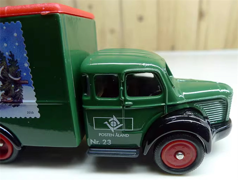 CORGI Samlarbil NR 23 Christmas Snowflake Painted Postal Express Vehicle 1:43 Truck Pre-built Model