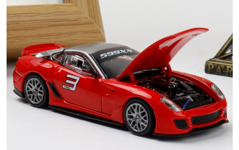 1:64 Ferrari 599XX  Standard Red Rhino Model #3 Limited Edition 999PCS ONLY DIECAST Model