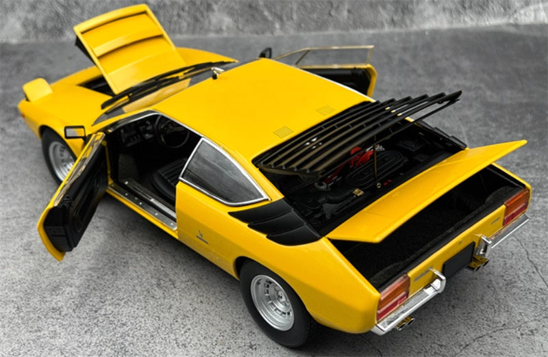 Kyosho Lamborghini Urraco Yellow Supercar No tail version 1:18 Car Pre-built Model view7