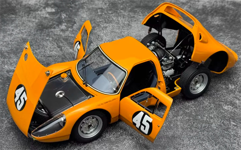 CMC Porsche 904 Carrera GTS 1.000 Km Nurburgring 1964 Koch/ Pon #45 orange Limited Edition 1500PCS ONLY 1:18 Car Pre-built Model view6