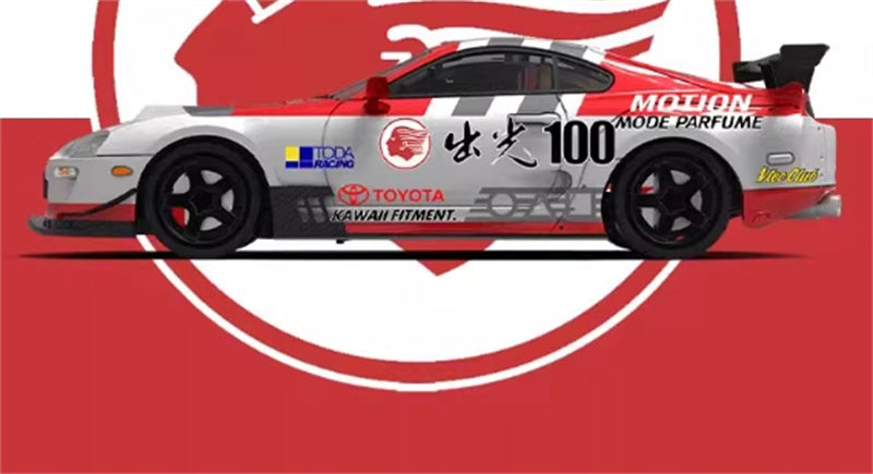 1:64 TOYOTA SUPRA A80 #100 RHD Idemitsu Livery BSC DIECAST Limited Edition 499pcs ONLY Model