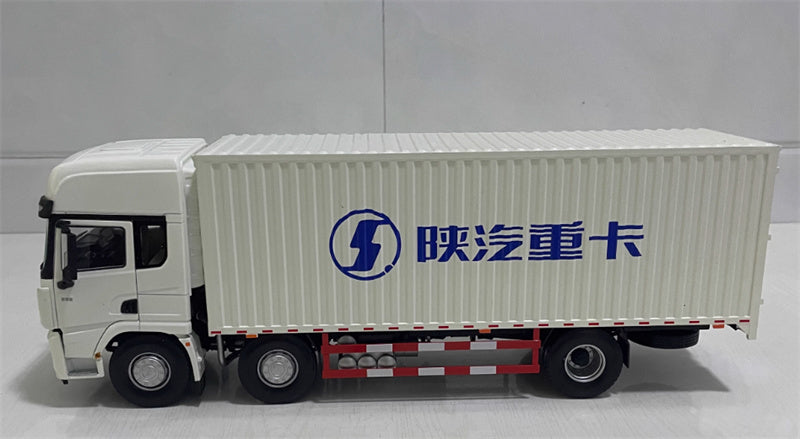 SHACMAN Delong X3000 Container Truck white 1:24 Truck Pre-built Model
