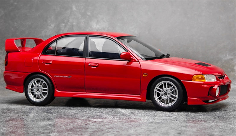 MOTORHELIX Mitsubishi Lancer Evolution IV Parma Red Limited Edition 499PCS ONLY 1:18 Car Pre-built Model view6
