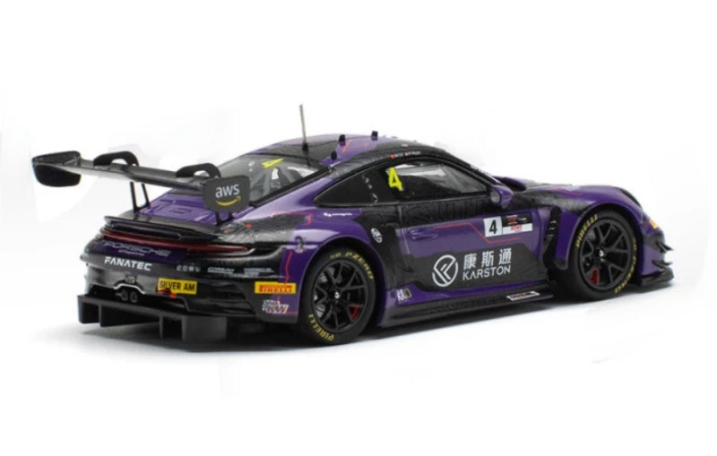 1:43 Porsche 911 GT3R KiloWorks GTWC #4 Asia Champion Diecast Model view4