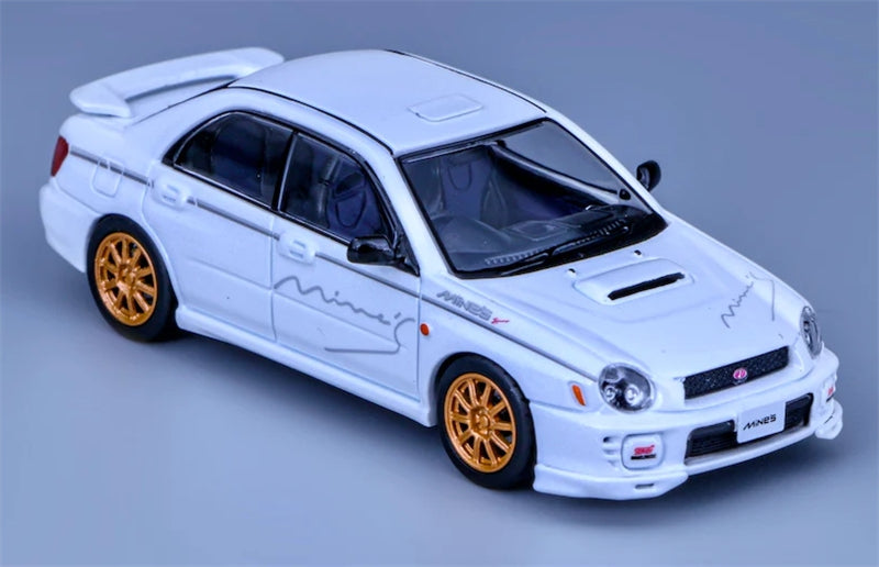 1:64 Subaru Impreza WRX STI 7th Generation Mines Sedan  White Furuya DIECAST Model
