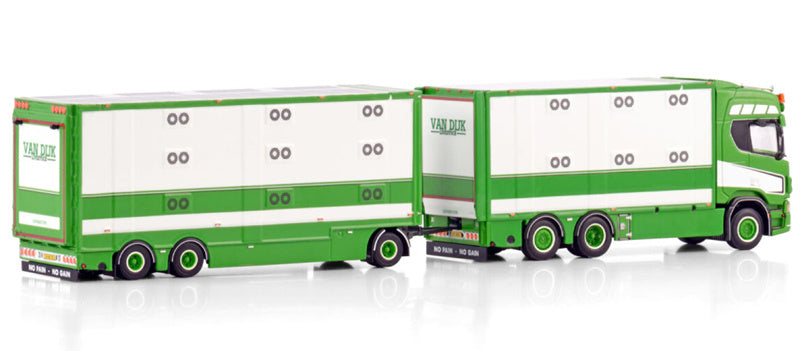 WSI SCANIA R CR20H 6X2 TAG AXLE - 6 AXLE Van Dijk 1:50 Model