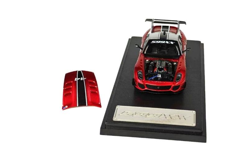 1:64 Ferrari 599XX  Transparent Red Rhino Model #44 Limited Edition 599PCS ONLY DIECAST Model