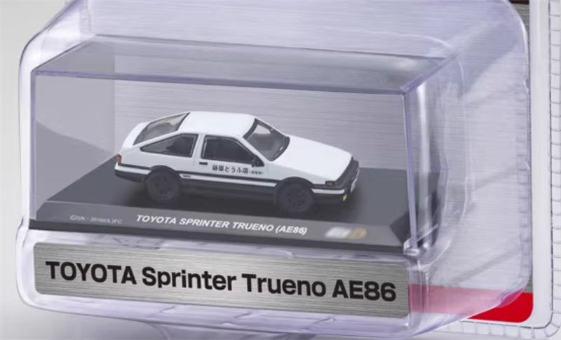KYOSHO Toyota Sprinter Trueno AE86 White 1:64 Car Pre-built Airliner Model Display view7