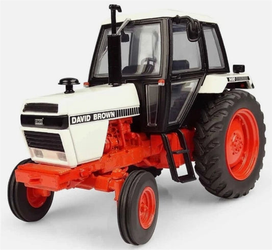 Universal Hobbies CASE DAVID BROWN 1490-2WD Agricultural Tractor white/Red 1:32 Truck Pre-built Model