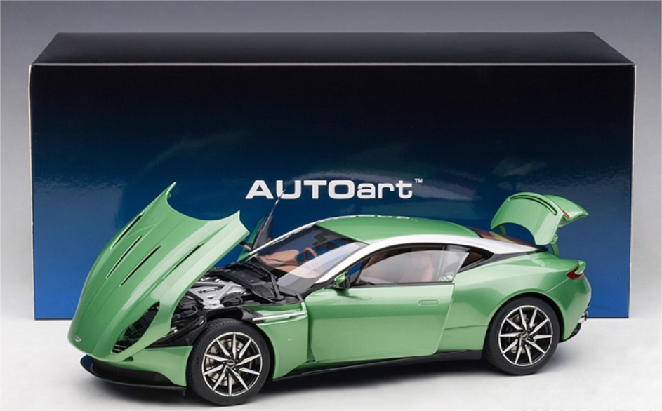 AUTOART Aston Martin DB11 Green 1:18 Car Pre-built Model view4