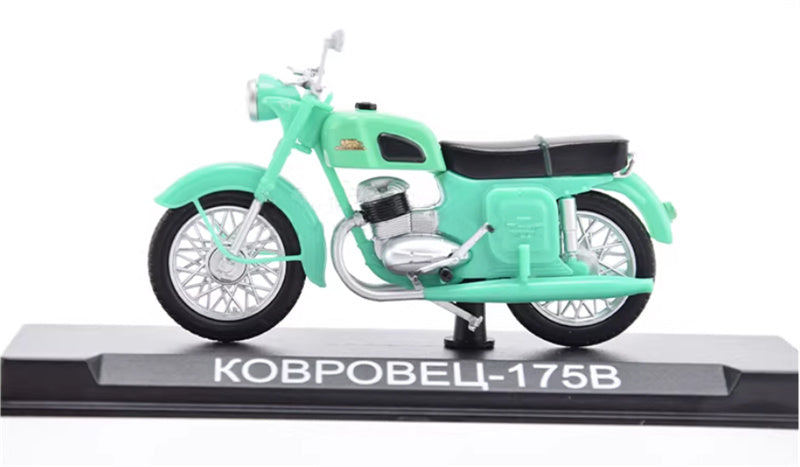 Modimio Soviet motorcycle Kovrovets-175V Green motorcycle Pre-built Airliner Model Display view3
