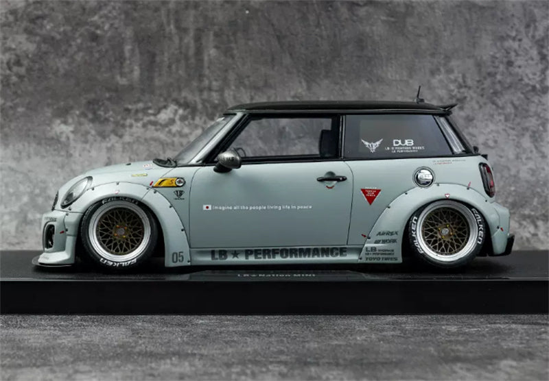 1:18 MINI COOPER LB-WORKS LB NATION R56 2015 Battleship Gray OTTO Limited Edition Resin Model
