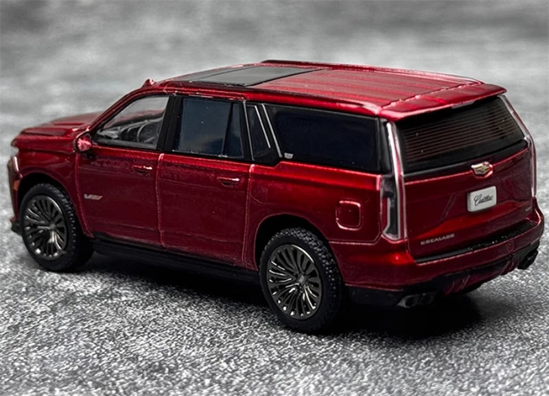 Shadow pro Cadillac Escalade ESV 2023 SUV Burgundy Red 1:64 car Pre-built Model view3