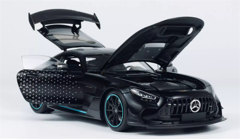 MINICHAMPS Mercedes AMG GT Black Series 2021 Starry Black Coating Limited Edition 400PCS ONLY 1:18 Car Pre-built Model view3