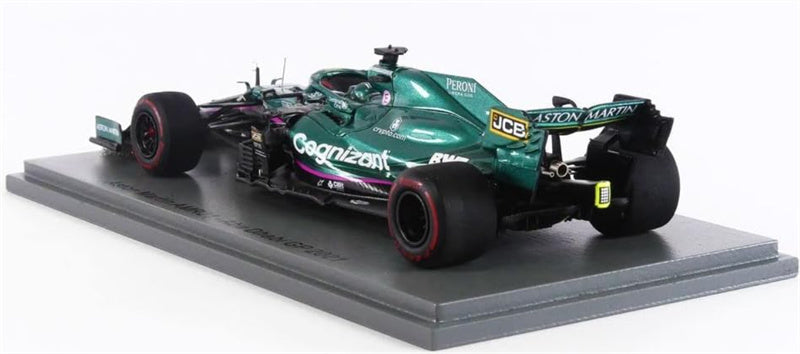 Spark Aston Martin AMR21 Abu Dhabi GP 2021 LANCE STROLL100th GP 1:43 Car Model view4