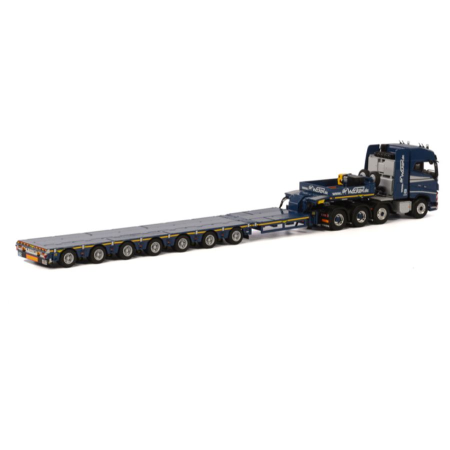 WSI  VOLVO FH 4 GLOBETROTTER 8x4 BROSHUIS SL 100 TONNER 7 AXLE Wocken 1:50 DIECAST Truck Lorry