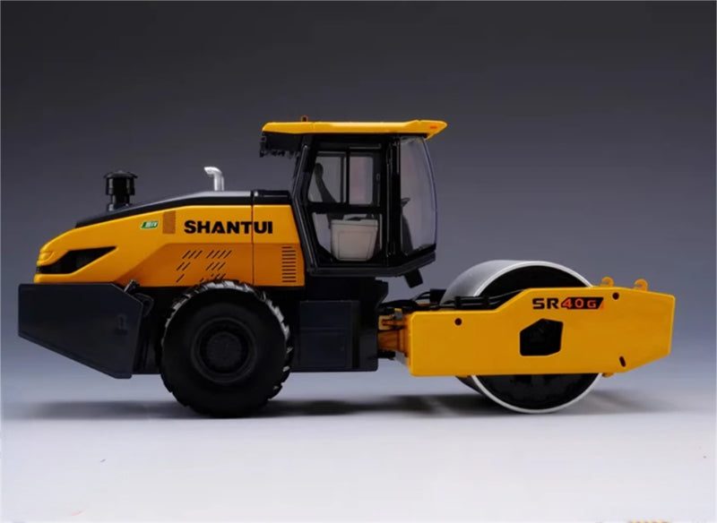 SHANTUI SR40G single steel wheel road roller 1:35 Truck Pre-built Model