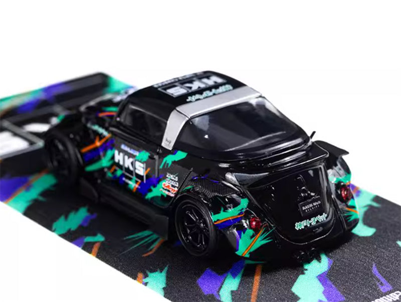 TIMEMICRO VW Beetle HKS Limited Edition 999PCS ONLY 1:64 Car Pre-built Model view3
