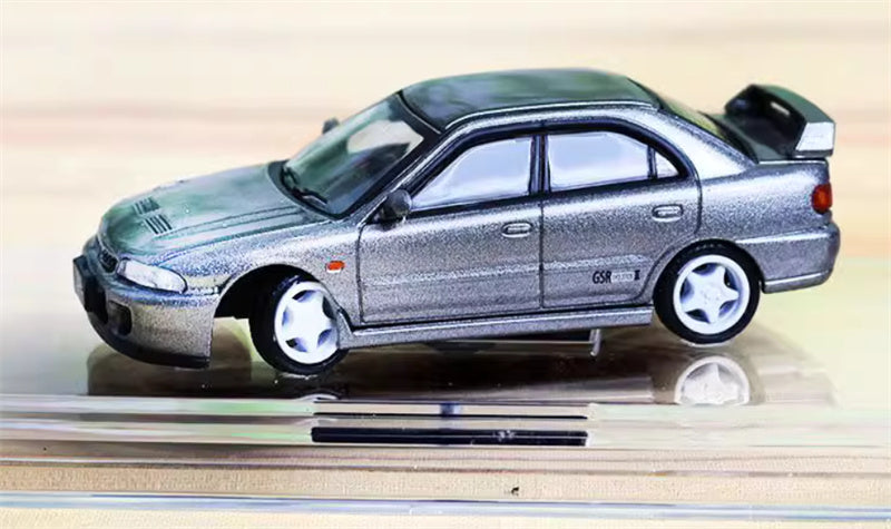 BM Creations MITSUBISHI LANCER EVO II RIGHT HAND DRIVE Silver 1:64 Car Pre-built Model