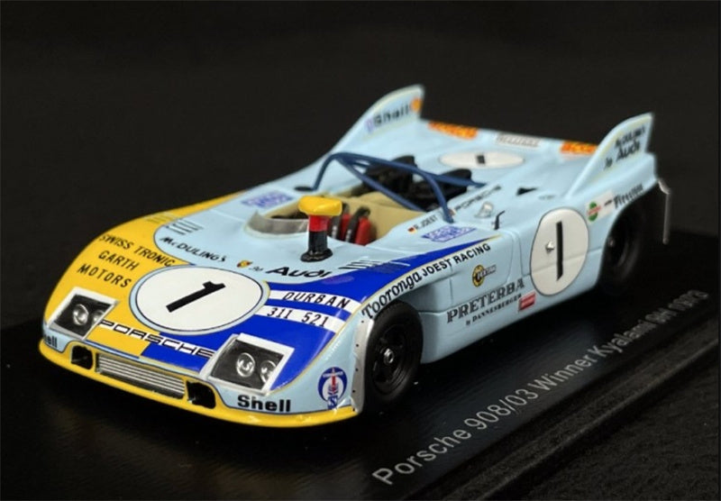 Spark Porsche 908/03 Winner Kyalami 9H 1973 R.JOST 1:43 Car Pre-built Model view1