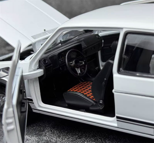 Norev Volkswagen VW Golf GTI 1976 First Generation White 1:18 Car Pre-built Model view2