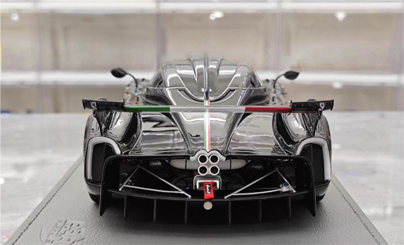 BBR MODELS Pagani Huayra R gloss black Hardtop leather base Limited Edition 100PCS ONLY 1:18 Car Pre-built Model view10
