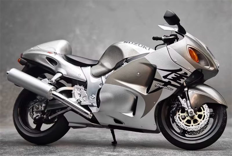 1:12 Suzuki GSX-1300R Hayabusa  silver  LCD MODELS  DIECAST motorcycle Model