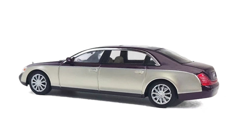 Stance Hunters Mercedes Maybach 62 Extended Edition Wine Red Double Color Match Limited Edition 999PCS ONLY 1:64 Car Pre-built Model view2