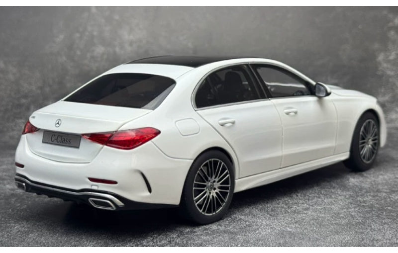 1:18 Mercedes-Benz C-Class C260 2025 NZG Pearlescent White Diecast Model view7
