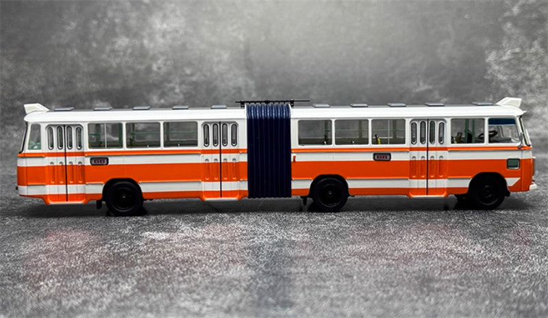 AUTO-GLIMPSE Shanghai Bus SK661 articulated trolley bus Orange Route 66 High end version (peak type) 1978-1996 1:64 Bus Pre-built Model view3