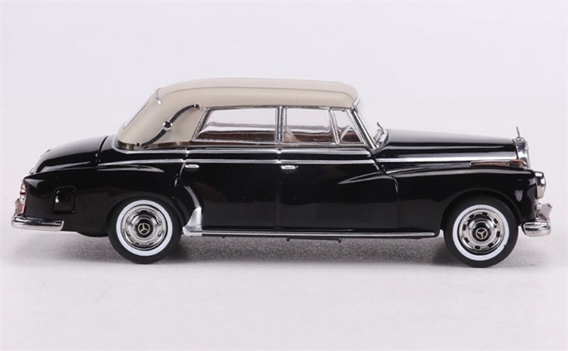 GFCC Mercedes Benz 300D 1959 Covertible Black LHD 1:64 car Pre-built Model view5