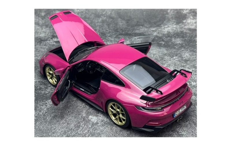 1:18 Porsche 911 992 GT3 RS  Rose Red - Golden Wheel NOREV  DIECAST Model