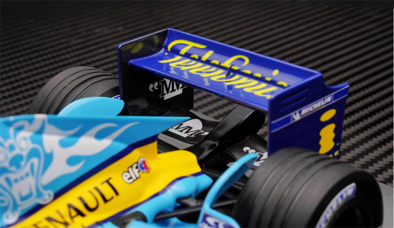 MINICHAMPS RENAULT R25 FERNANDO 2ND PLACE BELGIAN GP 2005 Limited Edition 1:18 Car Pre-built Model view4