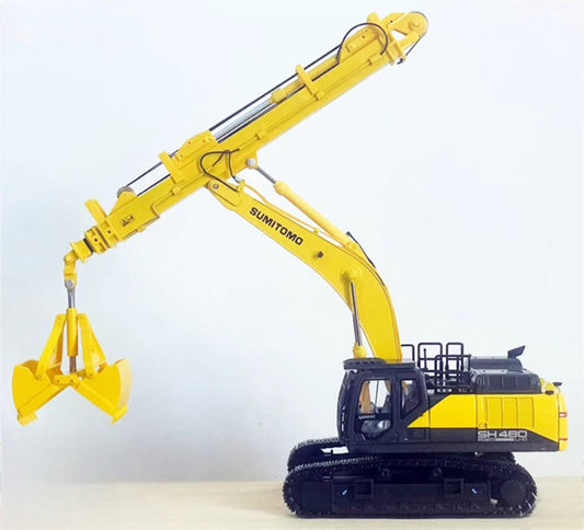 SUMITOMO SH480LHD-7 telescopic arm shell grab bucket Piling machine Limited Collectors Edition 1:50 Truck Pre-built Model