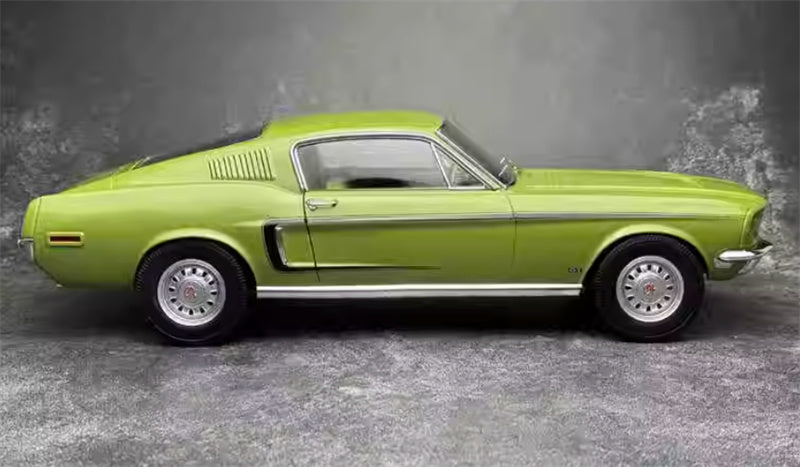 NOREV 1968 Ford Mustang Fastback GT light green 1:12 Car Pre-built Model view5