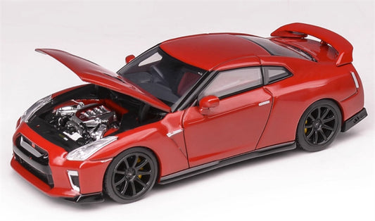 MOTORHELIX Nissan GT-R (R35) Track Edition Limited Edition 799PCS ONLY Red 1:64 Car Pre-built Model view1