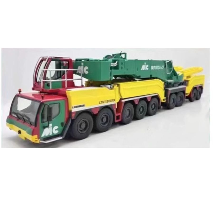 NZG LIEBHERR LTM11200 Crane Yellow green red MIC with herringbone arm cover KIT 1:50 DIECAST Truck Lorry