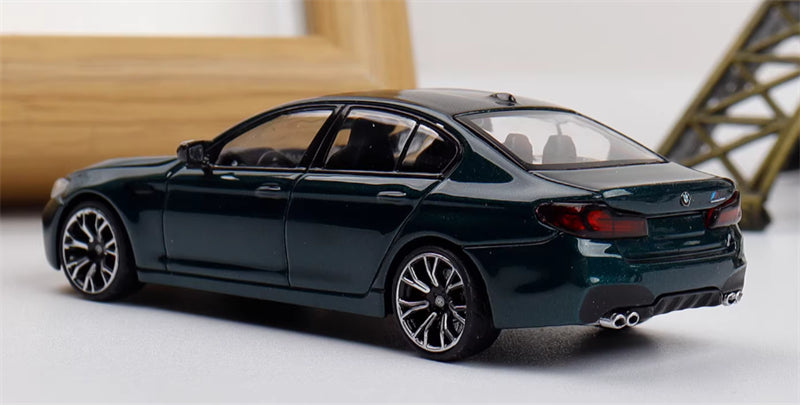 1:64 BMW M5 F90 Isle of Man green MJ Model Limited Edition 999PCS ONLY DIECAST Civil Car Model