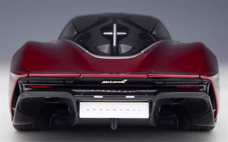 AUTOART McLaren Speedtail supercar burgundy 1:18 Car Pre-built Model view7