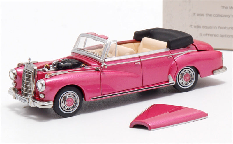 Mortal Mercedes Benz TYP 300D Cabriolet W189 Limited Edition 499PCS ONLY pink 1:64 Car Pre-built Model view7