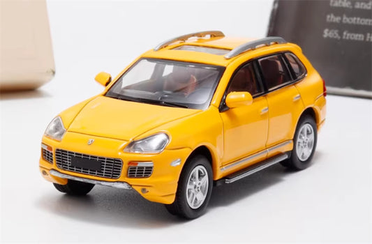 SW Porsche Cayenne Turbo S Yellow Limited Edition 499PCS ONLY 1:64 car Pre-built Model view1