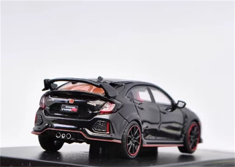 LCD-MODELS Honda Civic Type-R FK8 Black 1:64 car Pre-built Model view7