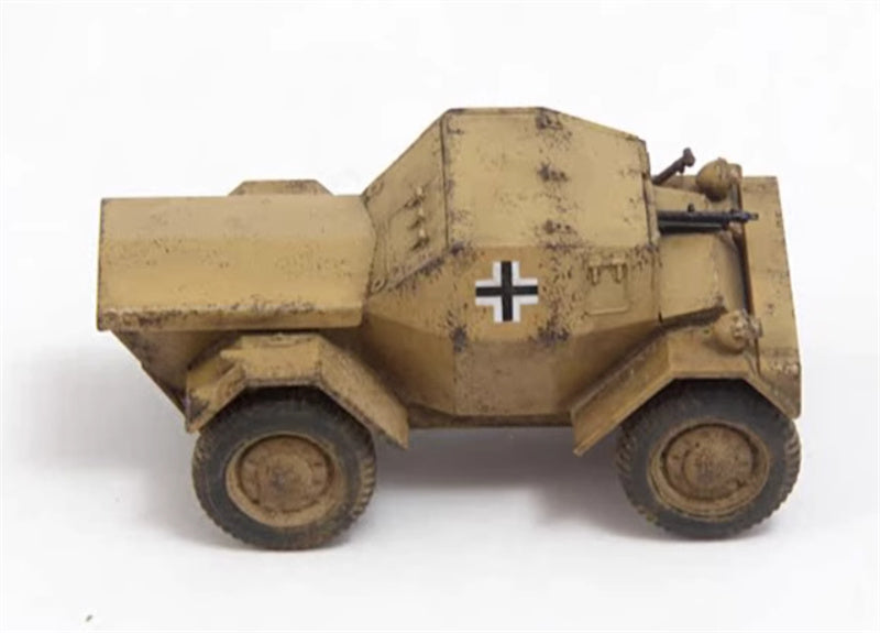 S-MODEL Wild Dog Wheeled Armored Reconnaissance Vehicle German army captures Desert Yellow 1:72 Tank Pre-built Model