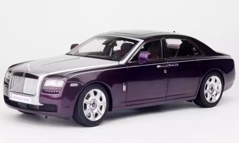 kyosho Rolls Royce RR ghost Nebula Purple 1:18car Pre-a Model