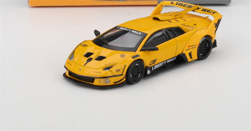 1:64 Lamborghini LB-Silhouette WORKS MURCIELAGO GT Evo Yellow MINIGT DIECAST Model