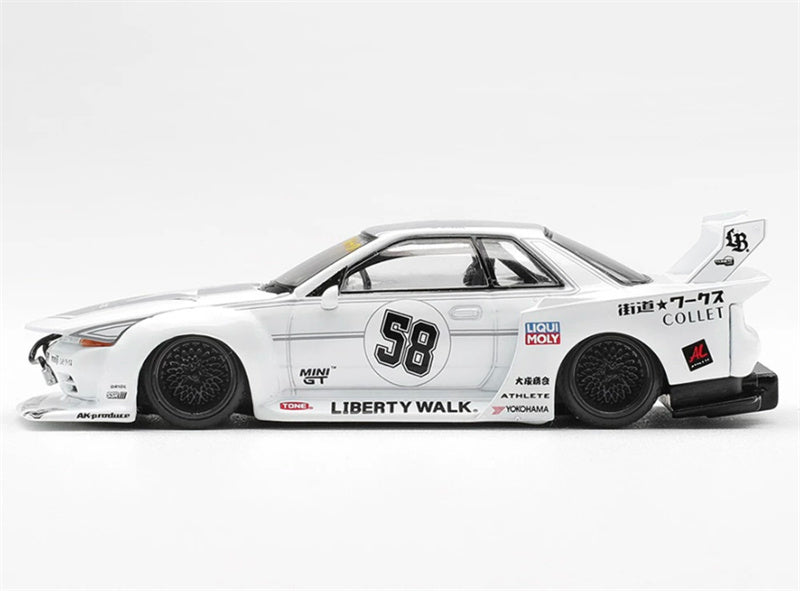 1:64 Nissan Skyline GTR R32 Kaido Works Tas 2025 White MINIGT DIECAST Model